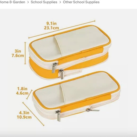 BUNDLE OF 4 Foldable Pencil/ MAKEUP  Case NEW IN PACKAGE - Picture 2 of 6